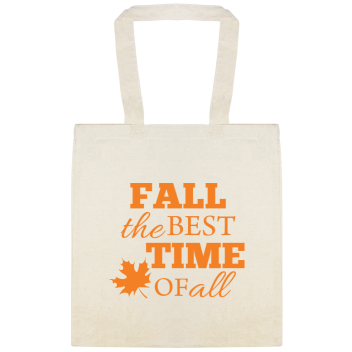 Fall The Best Time Of Custom Everyday Cotton Tote Bags Style 141773