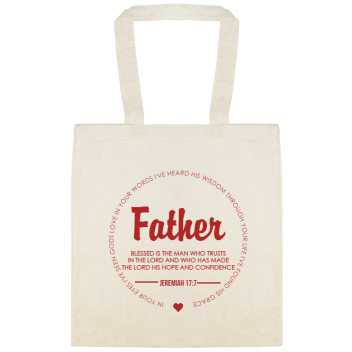 Holidays & Special Events Father Blessed Is The Man Who Trustsin Lord And Has Madethe His Hope Confidence Jeremiah 177 Custom Everyday Cotton Tote Bags Style 151872