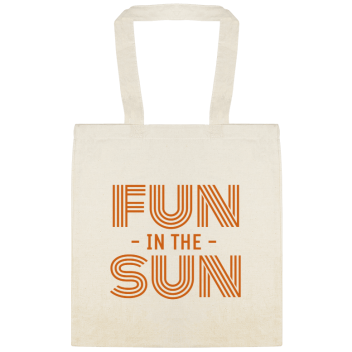 Seasonal Fun Sun - In The Custom Everyday Cotton Tote Bags Style 154681