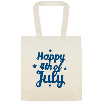 Holidays & Special Events Happy 4th Of July Custom Everyday Cotton Tote Bags Style 151670