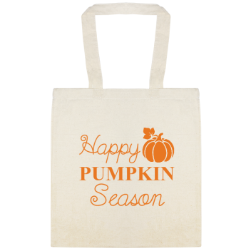 Autumn Fall Happy Pumpkin Season Custom Everyday Cotton Tote Bags Style 141705
