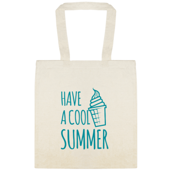 Seasonal Have Cool Summer Custom Everyday Cotton Tote Bags Style 154390