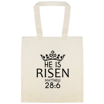 Easter He Is Risen Matthew 286 Custom Everyday Cotton Tote Bags Style 117381