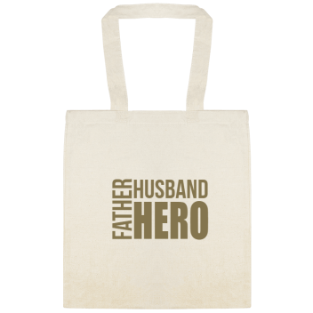 Holidays & Special Events Husband Hero Father Custom Everyday Cotton Tote Bags Style 152035
