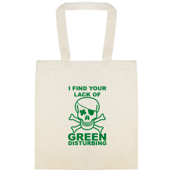Find Your Lack Of Green Disturbing Yourlack Custom Everyday Cotton Tote Bags Style 147654