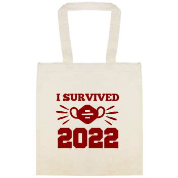 Holidays & Special Events Survived 2022 Custom Everyday Cotton Tote Bags Style 145479