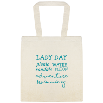 Seasonal Lady Day Picnic Sandals Water Melon Adventure Swimming Custom Everyday Cotton Tote Bags Style 138132