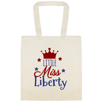 Holidays & Special Events Little Miss Liberty Custom Everyday Cotton Tote Bags Style 151254
