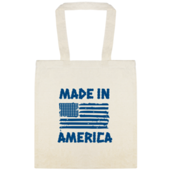 Holidays & Special Events Made In America Custom Everyday Cotton Tote Bags Style 137474