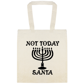 Not Today Santa Custom Everyday Cotton Tote Bags Style 144797