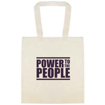 Power To The People Custom Everyday Cotton Tote Bags Style 147403