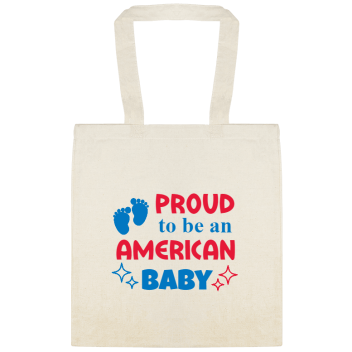 Holidays & Special Events Proud To Be An American Baby Custom Everyday Cotton Tote Bags Style 153484