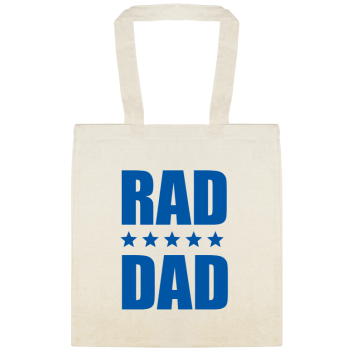 Holidays & Special Events Rad Dad Custom Everyday Cotton Tote Bags Style 153018