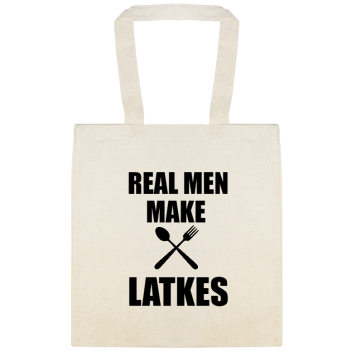 Real Men Make Latkes Custom Everyday Cotton Tote Bags Style 144922