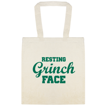Resting Grinch Face Custom Everyday Cotton Tote Bags Style 145896