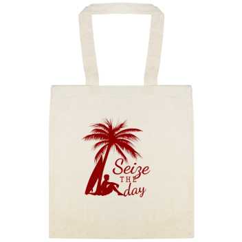 Seasonal Seize T H Day Custom Everyday Cotton Tote Bags Style 140038