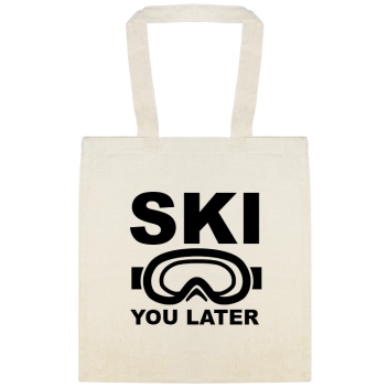 Ski You Later Custom Everyday Cotton Tote Bags Style 144446