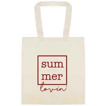 Seasonal Summer Lovin Custom Everyday Cotton Tote Bags Style 154395