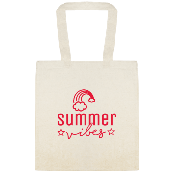 Seasonal Summer Vibes Custom Everyday Cotton Tote Bags Style 154679