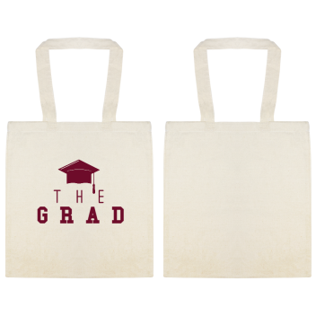 Graduation H E Custom Everyday Cotton Tote Bags Style 115413