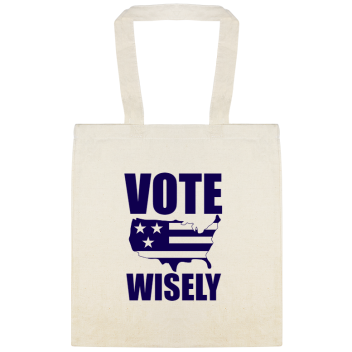 Political Vote Wisely Custom Everyday Cotton Tote Bags Style 122985