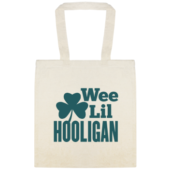 Saint Patricks Day Wee Lil Hooligan Custom Everyday Cotton Tote Bags Style 148471