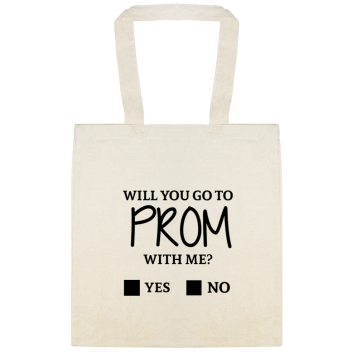 Education & School Will You Go To Prom With Me Yes No Custom Everyday Cotton Tote Bags Style 149722
