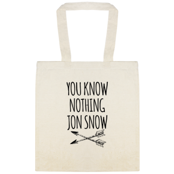 You Know Nothing Jon Snow Custom Everyday Cotton Tote Bags Style 144179