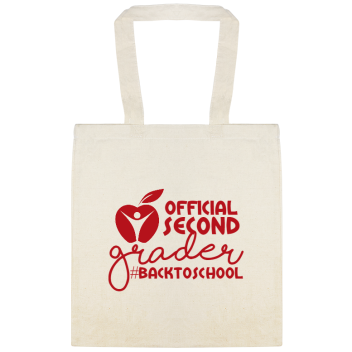 Back To School Backtoschool Official Second Grader Custom Everyday Cotton Tote Bags Style 122349