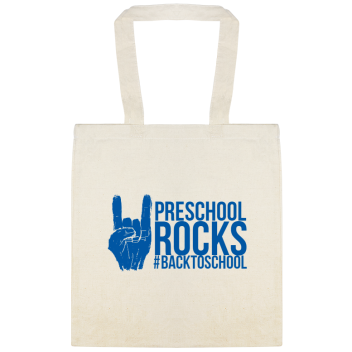 Back To School Backtoschool Preschool Rocks Custom Everyday Cotton Tote Bags Style 122348