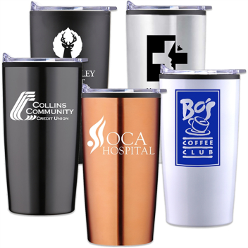 Stainless Steel Tumbler with Turner Leatherworks Logo (20 ounce)