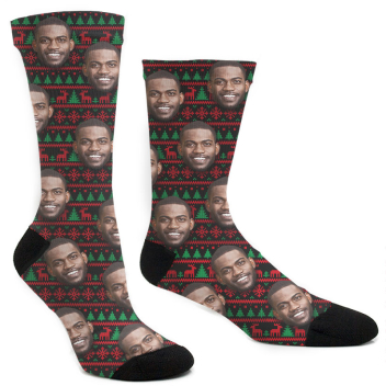 Custom Christmas Ugly Sweater Socks