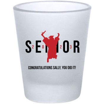 Customized Senior Graduation Frosted Shot Glasses