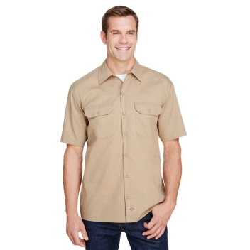 Dickies Men's Flex Short-sleeve Twill Work Shirt