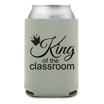 Full Color Foam Collapsible Can Coolers Back To School King Of The Classroom Style 139223