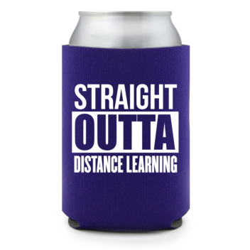 Full Color Foam Collapsible Can Coolers Back To School Straight Distance Learning Style 138741