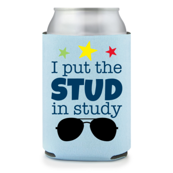 Full Color Foam Collapsible Can Coolers Back To School I Put The Stud In Study Style 139603