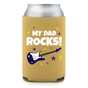 Full Color Foam Collapsible Can Coolers Happy Fathers Day Rocks My Dad Style 136951