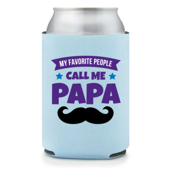 Full Color Foam Collapsible Can Coolers Happy Fathers Day My Favorite People Papa Call Me Style 136950