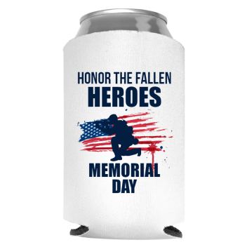 Memorial Day Full Color Foam Collapsible Coolies Style 135045