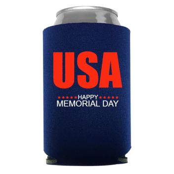 Memorial Day Full Color Foam Collapsible Coolies Style 135016
