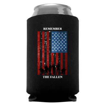Memorial Day Full Color Foam Collapsible Coolies Style 135011