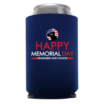Memorial Day Full Color Foam Collapsible Coolies Style 134990
