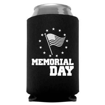 Memorial Day Full Color Foam Collapsible Coolies Style 134989