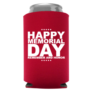 Memorial Day Full Color Foam Collapsible Coolies Style 134981