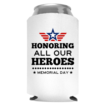 Memorial Day Full Color Foam Collapsible Coolies Style 118552