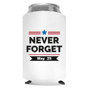 Memorial Day Full Color Foam Collapsible Coolies Style 118538