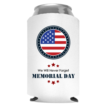 Memorial Day Full Color Foam Collapsible Coolies Style 118492