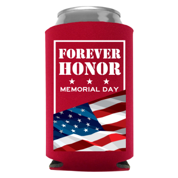 Memorial Day Full Color Foam Collapsible Coolies Style 118268