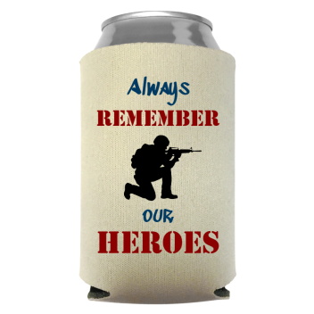 Memorial Day Full Color Foam Collapsible Coolies Style 118174